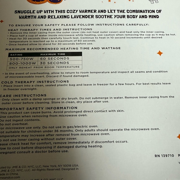 Ghost Warming Snug Bud. Warming Plush, Lavender Scented. - Picture 5 of 7